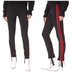 Siwy Marion Sport Stirrup Jeans Red Racing Stripe